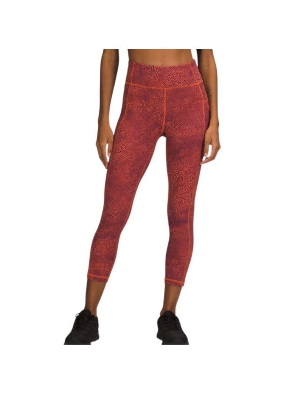 Lululemon Invigorate High-Rise Crop 25 tights Crackle Glaze Vintage Orange 2